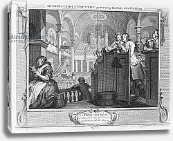 Постер Хогарт Уильям The Industrious 'Prentice Performing the Duty of a Christian, plate II, 1747