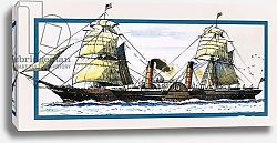 Постер Смит Джон 20в. The British paddle steamer Persia