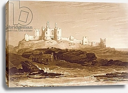 Постер Тернер Вильям (последователи) F.14.I Dunstanborough Castle, from the 'Liber Studiorum', engraved by Charles Turner, 1808