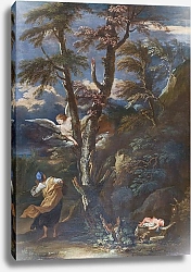 Постер Неизвестен Ангел, приходящий к Хагер и Исмаилу в пустыне