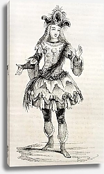 Постер 18th century costume. Published on Magasin pittoresque, Paris, 1842