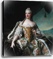 Постер Натье Жан-Марк Dauphine Marie-Josephe de Saxe 1751