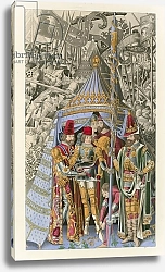 Постер Шоу Анри (акв) Pyrrhus Receiving the Honor of Knighthood, early 15th century