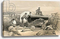 Постер Симпсон Вильям A quiet day in the Diamond Battery, Portrait of a Lancaster 68 Pounder, 15 December 1854