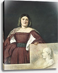 Постер Тициан (Tiziano Vecellio) Portrait of a Lady, c.1510-12