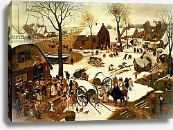 Постер Брейгель Питер Старший Census at Bethlehem, c.1566
