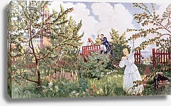 Постер Кустодиев Борис The Orchard, 1918