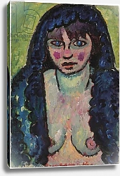 Постер Явленский Алексей Portrait of a Woman, c.1912