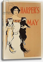 Постер Пенфилд Эдвард Reproduction of a poster advertising the May Issue of 'Harper's Magazine', 1897