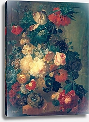 Постер Ос Ян Flowers in a Vase with a Bird's Nest