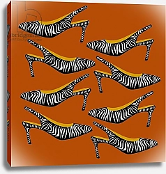 Постер Хантли Клэр (совр) Zebra Slingbacks