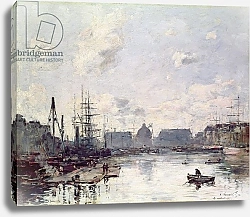 Постер Буден Эжен (Eugene Boudin) The Port of Trade, Le Havre, 1892