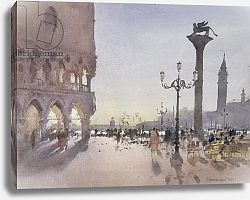 Постер Чемберлейн Тревор (совр) Early Morning, Piazzetta, Venice, 1989