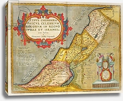 Постер Ортелиус Абрахам (карты) Celebrated places in Judea and Israel, from the 'Theatrum Orbis Terrarum', 1603