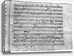 Постер Моцарт Вольфганг Trio in G major for violin, harpsichord and violoncello 1786 5