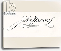 Постер Школа: Америка (18 в) Signature of John Hancock