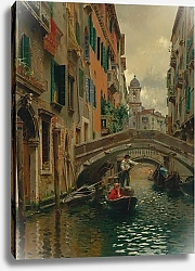 Постер Санторо Рубенс A Quiet Canal, Venice
