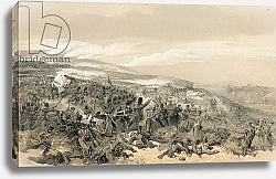 Постер Симпсон Вильям Second charge of the Guards, when they retook the two gun battery at the battle of Inkermann