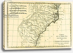 Постер Бонне Чарльз (карты) South-east Coast of America, 1780