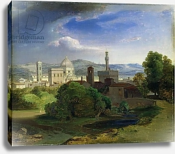 Постер Роттман Карл View over Florence, c.1829