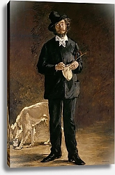 Постер Мане Эдуард (Edouard Manet) The Artist, or Portrait of Gilbert Marcellin Desboutin, 1875