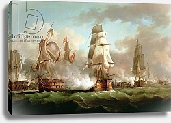 Постер Сарториус Франсуа 'Neptune' engaged, Trafalgar, 1805