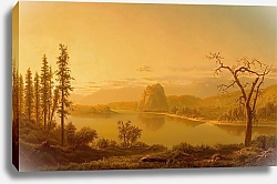 Постер Марпл Уильям Entrance of the Columbia River, Oregon, with Rooster Rock Beyond