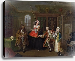 Постер Хогарт Уильям Marriage a la Mode: III - The Inspection, c.1743