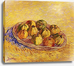 Постер Ван Гог Винсент (Vincent Van Gogh) Натюрморт с корзиной яблок