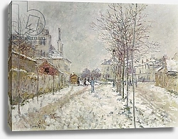 Постер Моне Клод (Claude Monet) Snow Effect