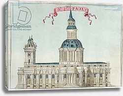Постер Модерн Робер (грав) St. Paul's Cathedral,  c.1700