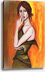 Постер Тэйлор Стив (совр) Green Dress and Mobile Phone, 2006