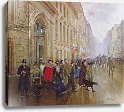 Постер Бакст Леон Leaving the Conservatoire, 1899