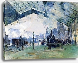 Постер Моне Клод (Claude Monet) Станция Сент-Лазара, Нормандский поезд