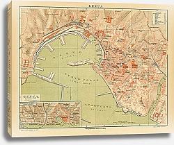 Постер Карта Генуи, конец 19 в. 1