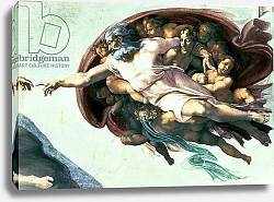 Постер Микеланджело (Michelangelo Buonarroti) Sistine Chapel Ceiling: Creation of Adam, 1510