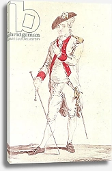 Постер Школа: Французская Monsieur Dugazon in the role of Chevalier de Forbignac in Curieux de Compiègne
