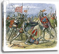 Постер Дойл Джеймс King Henry V attacked by the duke of Alencon at the battle of Agincourt
