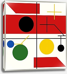 Постер Тайес Мириам Four spaces with planes, circles and cross