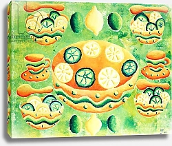 Постер Николс Жюли (совр) Lemons & Limes with Bowls, 2006