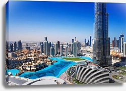 Постер Дубай, вид на город