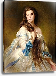 Постер Винтерхальтер Франсуа Portrait of Madame Rimsky-Korsakov nee Varvara Dmitrievna Mergassov, 1864