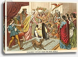 Постер Школа: Северная Америка (19 в) Columbus's return from the New World