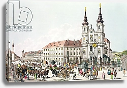 Постер Циглер Иоганн Parish Church and Convent of Mariahilf, Vienna, 1783