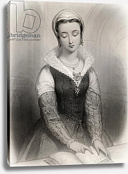 Постер Стаал Пьер (грав) Lady Jane Grey illustration from 'World Noted Women' by Mary Cowden Clarke, 1858