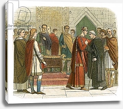 Постер Дойл Джеймс King William I pays court to the English leaders