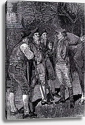 Постер Пайл Ховард (последователи) Paul Revere at Lexington, from Harper's Young People, 1889