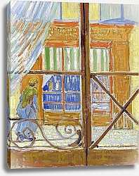 Постер Ван Гог Винсент (Vincent Van Gogh) Вид на лавку колбасника через окно