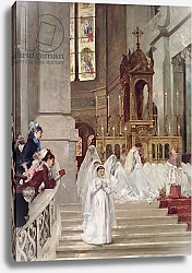 Постер Джервекс Уильям Communion at the Church of the Trinity, 1877