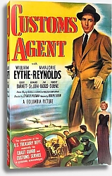 Постер Film Noir Poster - Customs Agent
